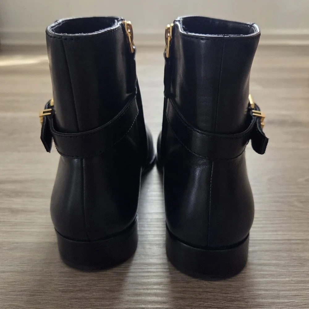 Lauren Ralph Lauren Brooke II burnished leather bootie
